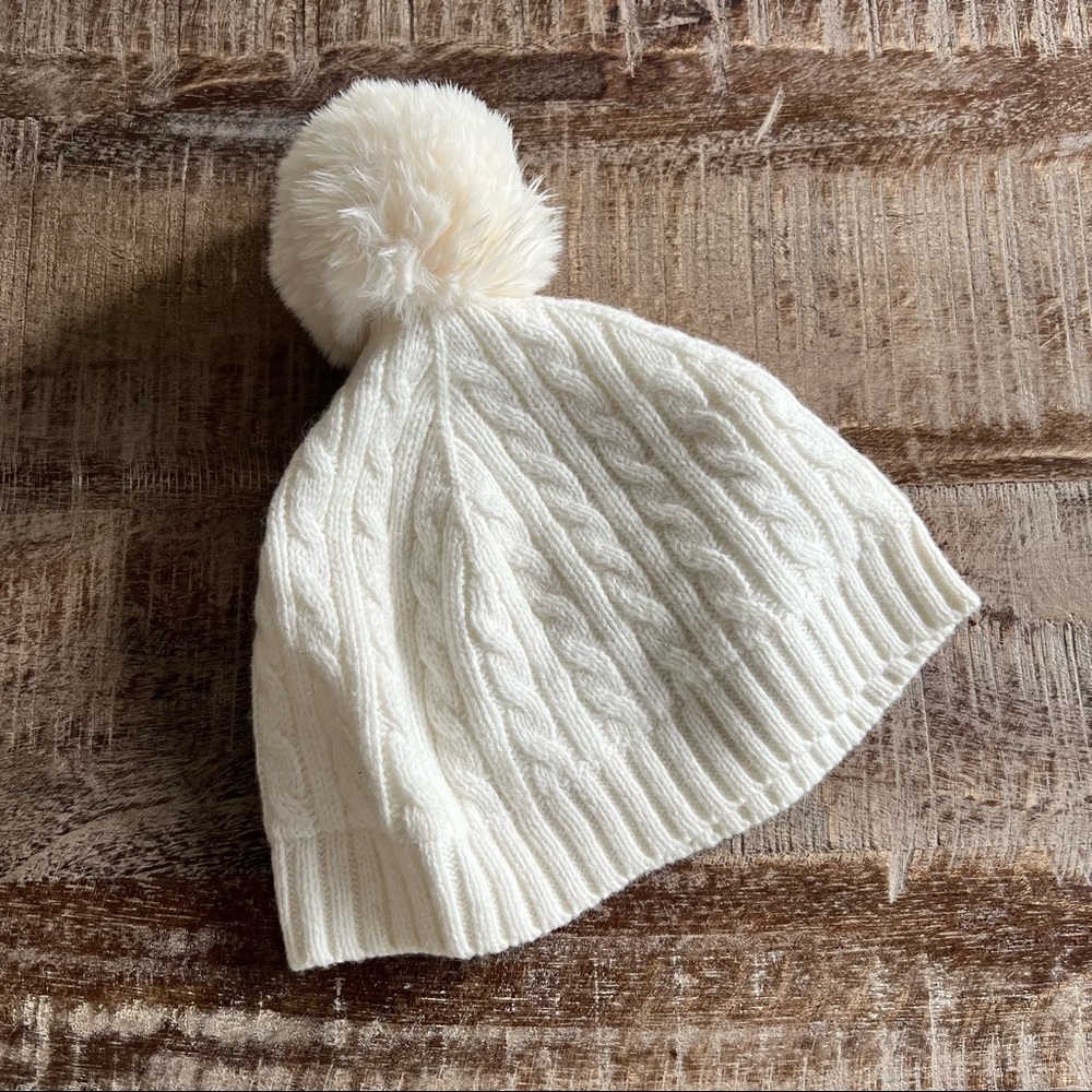 Janie and Jack Girls KNIT POM BEANIE size 4 to 5